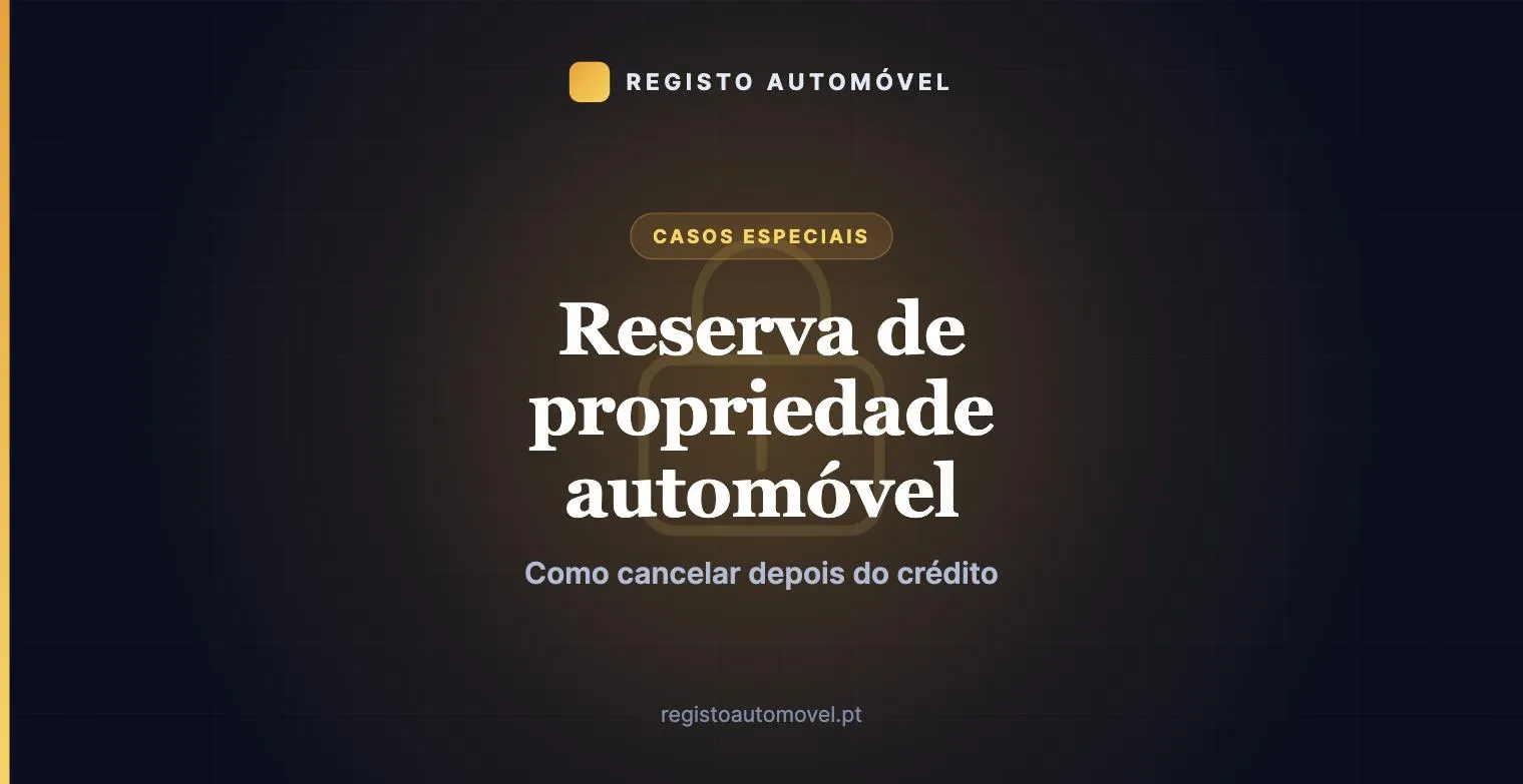 Reserva de propriedade automóvel: o que é e como cancelar